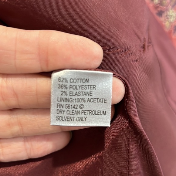 ANTHRACITE jacket with floral design. Size 14 - Picture 10 of 10